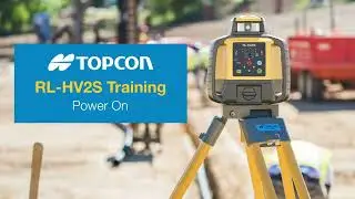 Powering On - Topcon grade laser  RL-HV2S