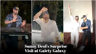 Chaos erupted at Gaiety Galaxy as Sunny Deol made a surprise entry!| Bollywood Society