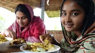 অসময়ের বৃষ্টিতে খিচুড়ি আর হাঁসের মাংস | Village life with Shampa