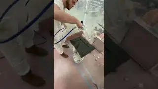 PU High Gloss Black spray paint.