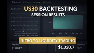 Backtesting US30 | AHL Sweep Model - Best Strategy | Session Review(+1820.7) | NTT