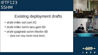 IETF 123: Secure Shell Maintenance (SSHM) 2025-07-23 07:30