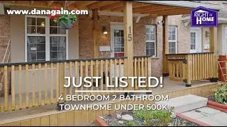 Just Listed! 4 Bedroom Hamilton Townhome Under 500K