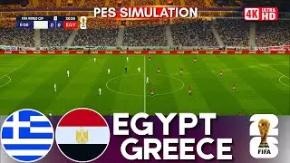 🔴Греция против Египта | Полный матч Чемпионата мира по футболу FIFA 2026 | Геймплей PES 21 | 4K60 |