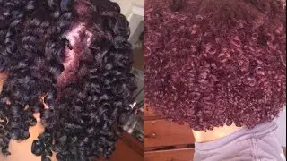 I Dyed My Natural Hair Red | Black to Red