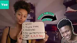 ORIGINAL SWITCHING MY VOICE PRANK ON YEE APP 🤣