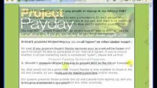 PROJECT PAYDAY TEST!!!  SIGN UP FREE, DO THE TEST, SEE MONEY RIGHT NOW!