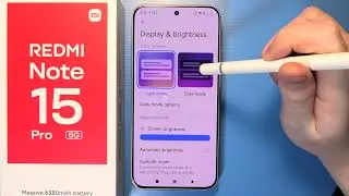 Redmi Note 15 Pro 5G &mdash; Как включить световой режим