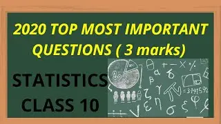 Statistics class 10|| STATISTICS QUICK REVISION||2020 Top Most Important Questions statistics|| Mean