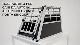Trasportino per Cani da Auto in Alluminio &ndash; Grande, Porta Singola