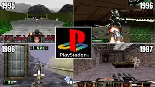 2.5D FPS Games in PS1 Graphics (1995-1997)
