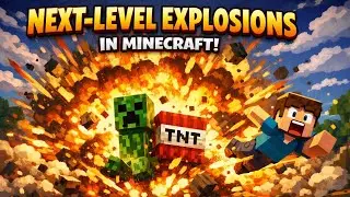 Next-Level Explosions in Minecraft! 💣| Explosive Enhancement Mod Showcase