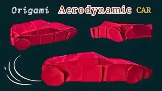 Mazda RX Series inspired paper fold - How to Make an Origami Car with Aerodynamic Design