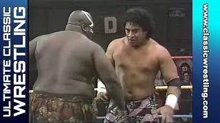 The Samoan Swat Team vs. Kamala & the Botswana Beast - WCCW 1989 - www.classicwrestling.com