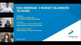 HOA & High Rise Webinar  3 Budget Blunders to Avoid