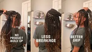 Knotless Braids With NO Gel !  (Simple game changing method)