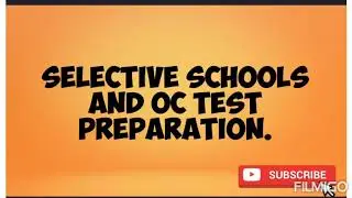 Selective Schools and OC Test preparation (Maths).