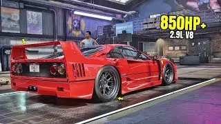 Need for Speed Heat Gameplay - 850HP+ FERRARI F40 Customization | Max Build