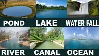Name of river | lake  ocean | sea | canal | vocab for kids classes