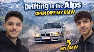 Open Diff BMW E36 Drifting on Alpine Roads