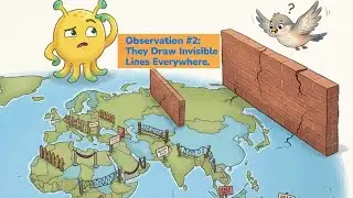 Zorp Observation 2: They Draw Invisible Lines | Educational Kids Series 5 - 8 years