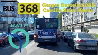 Bus 368 Ratp man lion's city Le Trajet Entre Garges Sarcelles RER➡️Camille Saint-Saëns