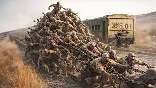 When the GASOLINE RUNS OUT humans transform ZOMBIES INTO MACHINES with SUPER STRENGHT to PULL TRAINS