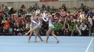 Richmond Gymnastics Association JUN DYN WILLIAMS Kitty DAWSON Tabitha WRIGHT Scarlett FIAC 2016