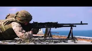 Royal Marines small arms firing | HMS Albion