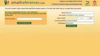 EmailReferences.com - CONTACT previous TENANTS (contact)