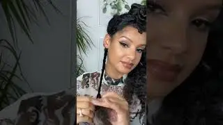 Doing DojaCat Celebrity Inspired Hairstyle On Stretched Curly Natural Hair