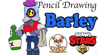 [Brawl Stars] Drawing 'Barley' from Brawl Stars | Capturing the Creativity of a Bartender Robot
