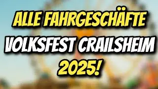 ALLE FAHRGESCH&Auml;FTE auf dem Fr&auml;nkisch Volksfest Crailsheim 2025!