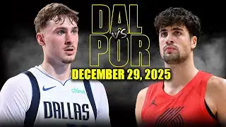 Dallas Mavericks vs Portland Trail Blazers Full Game Highlights – December 29, 2025 | NBA Season