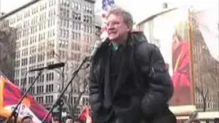 Tibetan Uprising 2008 New York City Part 9 Robert Thurman