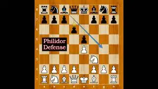 Philidor Defense checkmate in 7 moves! #short #queen #sacrifice