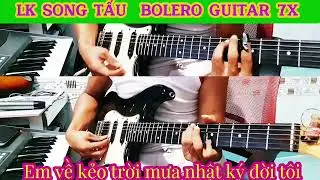 LK Em về kẻo trời mưa guitar 7x