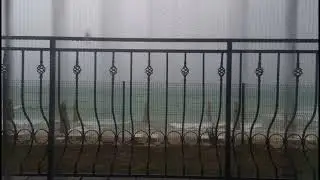 58 min of Relaxing Sea Waves with Rain Sounds | Sleep & Stress Relief (4K Balcony View)