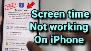 Экранное время не работает на iPhone: как исправить