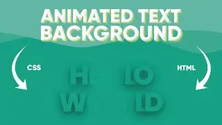 Animated Background Text using HTML and CSS