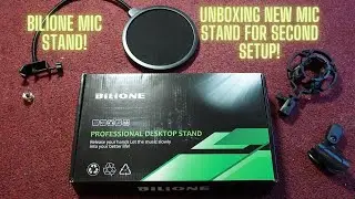 Unboxing New BILIONE mic stand for second setup!