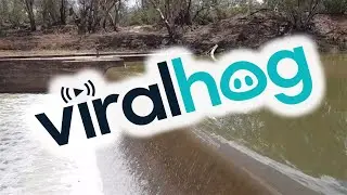 Darling River Flows over Bourke Weir || ViralHog