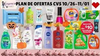 Plan de ofertas CVS OCT 26-NOV 01 productos GRATIS usando solo cupones digitales