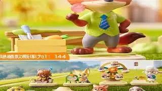 MINISO Disney Zootopia Autumn Garden Series Blind Box Toys Kawaii Anime Action Figure Caixa Caja Sur
