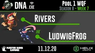 DNA.EXE S8:W7 - Rivers (Diddy Kong) Vs. HK | LudwigFrog (Greninja) - Pool 1 WQF