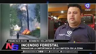 Incendio forestal cerca del gimnasio de la Universidad del Comahue