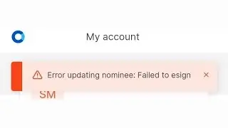 Fix Zerodha esign Failed Problem | Zerodha Error Updating Nominee: Failed to esign | esign failed