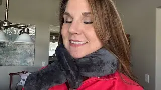 Not a travel neck pillow but a MASSAGING neck pillow! Feels so good! #pursonic #ad