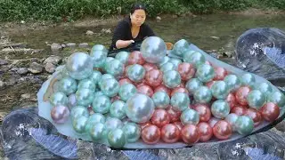 Сюрприз природы: женщина обнаружила драгоценную жемчужину внутри гигантского моллюска-мутанта