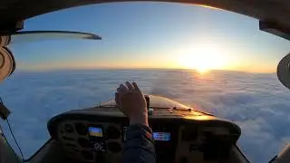 Relaxing 4k flight above the clouds.